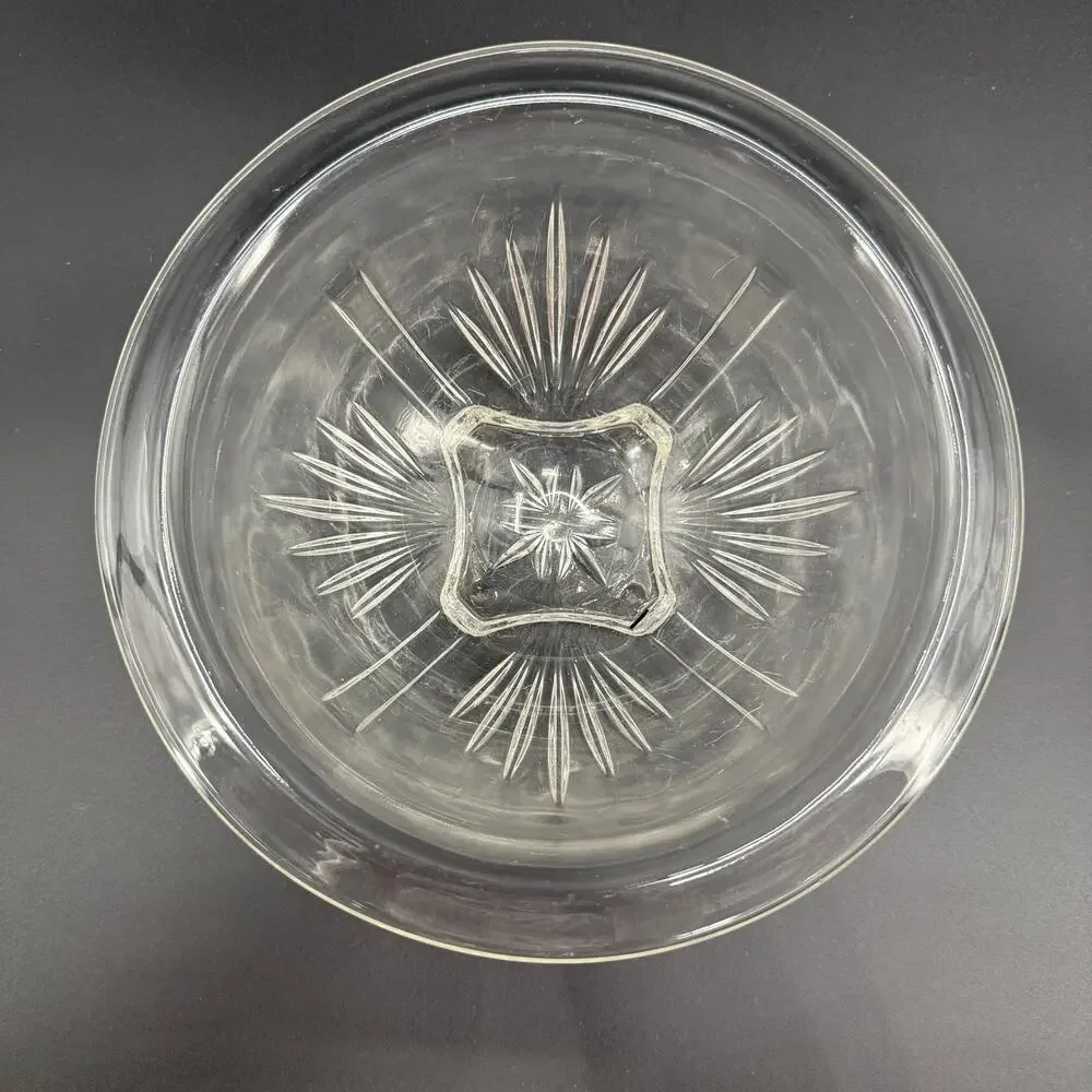 vintage Federal Glass Star Clear 7